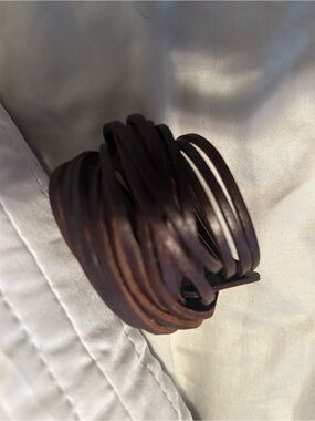 Leather wrap around bracelet